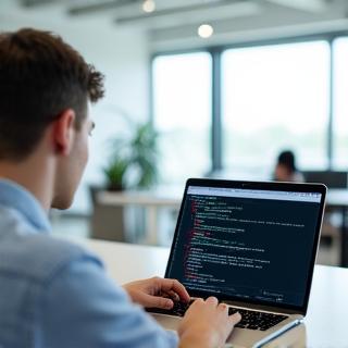 Студент изучает программирование